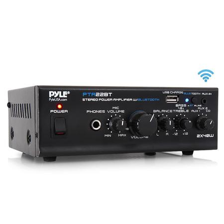 PYLE Mini Amplifier With Bluetooth, PTA22BT PTA22BT